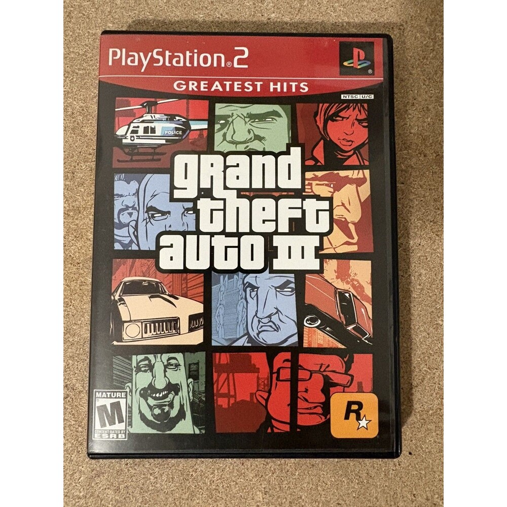 Grand Theft Auto III 3 (Sony Playstation 2, PS2) CIB with Map | Tested ✅ | NM